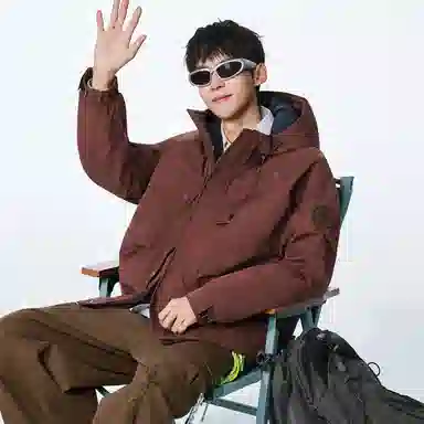 协协乐 户外登山情侣款三防面料拉链开衫连帽外套休闲百搭青少年痞帅工装拼接氛围感小众设计款夹克 男款