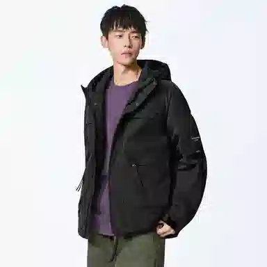 协协乐 山西户外软壳工装三防面料秋冬季加厚保暖机能风外套拼接氛围感登山服拉链开衫小众设计款夹克 男款