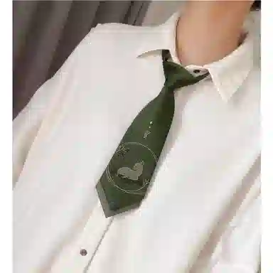 FREE RABBIT II Olive Green Tie