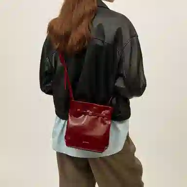LA FESTIN Bucket Bag Red/Black