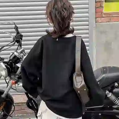 浪莎卫衣 休闲亲肤舒适百搭 黑色 儿童款