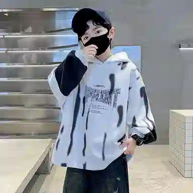 浪莎卫衣 连帽亲肤舒适百搭 白色 儿童款