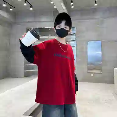 浪莎卫衣 舒适亲肤百搭休闲 红色 儿童款