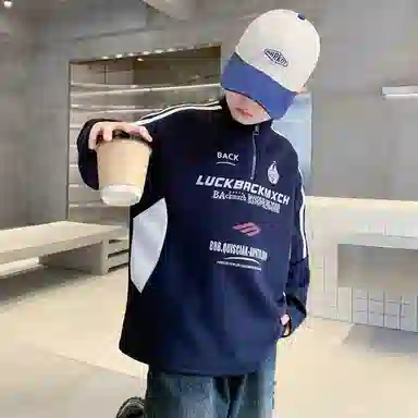 浪莎卫衣 舒适亲肤字母百搭 儿童款