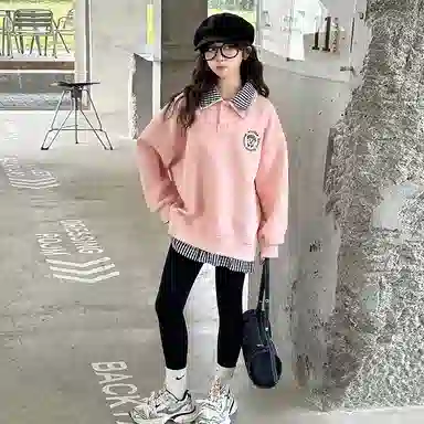 浪莎卫衣 清爽童趣系列 舒适休闲纯色百搭洋气 儿童款