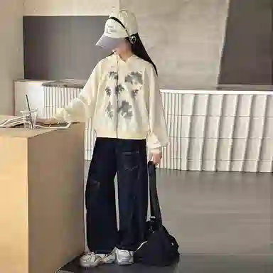 浪莎卫衣 连帽舒适亲肤透气百搭 米色 儿童款