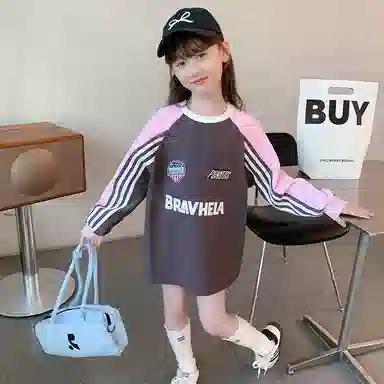 浪莎卫衣 圆领舒适亲肤百搭 紫色 儿童款