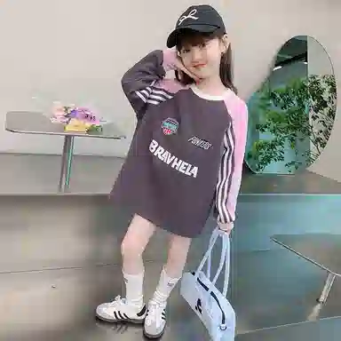 浪莎卫衣 圆领舒适亲肤百搭 紫色 儿童款