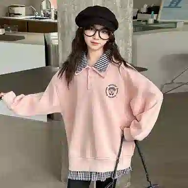 浪莎卫衣 清爽童趣系列 舒适休闲纯色百搭洋气 儿童款