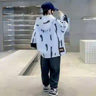 浪莎卫衣 连帽亲肤舒适百搭 白色 儿童款