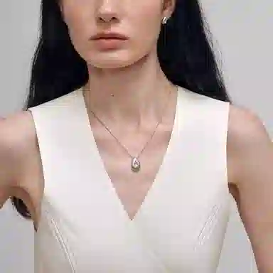 元生伊 银河蛇迹系列 银蛇年 设计小众高级感轻奢白领学生简约锁骨水滴减龄#好运 铜 项链 男女同款情侣款