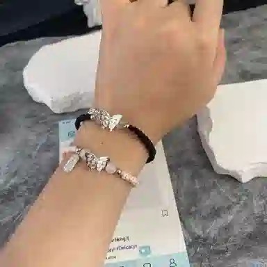 元生伊 【蝶·双生】蝴蝶新中式国潮少女减龄 合金 手链 男女同款情侣款