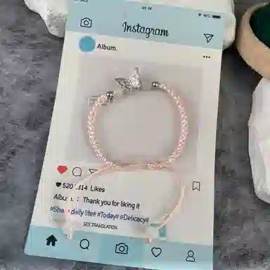 元生伊 【蝶·双生】蝴蝶新中式国潮少女减龄 合金 手链 男女同款情侣款