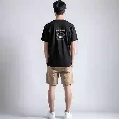 Nike Sportswear Embroidered Cat Tee Black