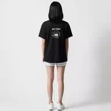 Nike Sportswear Embroidered Cat Tee Black