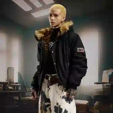 STRANGER LAB Leopard Parka