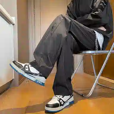 【户外防风防泼水】布客行 纯色机能风徒步美式复古登山裤多功能直筒工装抽绳松紧腰拉链口袋舒适百搭日常可穿长裤子休闲裤 男女同款