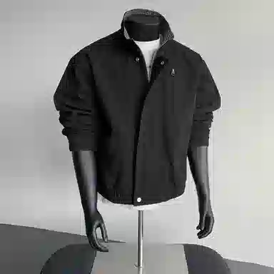 【水洗猫眼外套裤子一套】布客行 美式格子翻领美拉德复古高街上衣夹克直筒做旧微喇基础款抽绳松紧腰牛仔裤休闲运动套装 男女同款