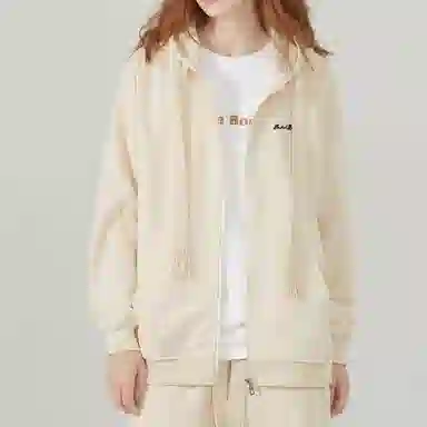 【懒人免搭配】布客行 重磅连帽纯色简约基础款春秋冬季一套开衫针织衫卫衣美式复古高街直筒中腰显高显瘦宽松百搭休闲运动套装 男女同款