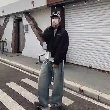 布客行 防风保暖老钱风美式高街立领百搭长袖飞行员高级感通勤短款羽绒服 男女同款