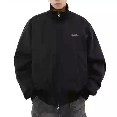 布客行 立领工装机车风长袖拉链三防风防泼水御寒保暖白鸭绒美式高街飞行员廓型复合短款显高休闲百搭教练夹克通勤外套羽绒服 男女同款