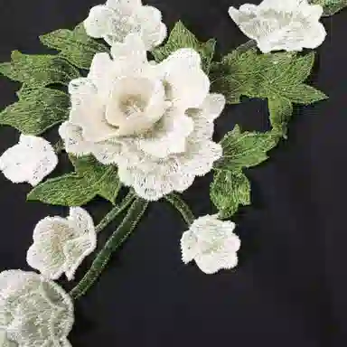 【万针刺绣立体花卉浮雕】布客行 微喇卫裤显高显瘦美式高街简约文艺风弹力松紧腰抽绳长裤直筒阔腿弯刀垂感百搭针织运动休闲裤 男女同款