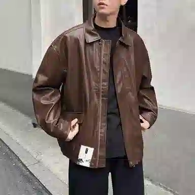 【美式复古街头机能风防泼水立领】布客行 痞帅酷飒不羁狂野硬朗摇滚机车叛逆纯色拉链设计重磅舒适通勤百搭休闲外套夹克 男女同款