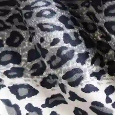 【豹富豹帅豹时尚】布客行 麂皮绒豹纹拼接美式复古高街垂感显高显瘦显腿长直筒弹力柔软舒适休闲百搭水洗做旧微喇阔腿牛仔裤 男女同款