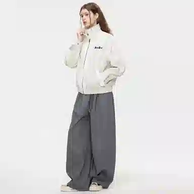 布客行 蟒纹拼皮仿兔绒哈灵顿轻奢老钱风高级感潮服硬挺重磅美式复古高街工装雅痞机车机能风美拉德防寒秋冬保暖皮衣夹克 男女同款
