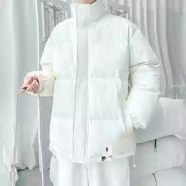 布客行 【美式复古面包服立领纯色】日常通勤无性别主义宽松休闲穿搭多巴胺舒适亲肤柔软配色防风保暖街头风户外长袖棉服 男女同款