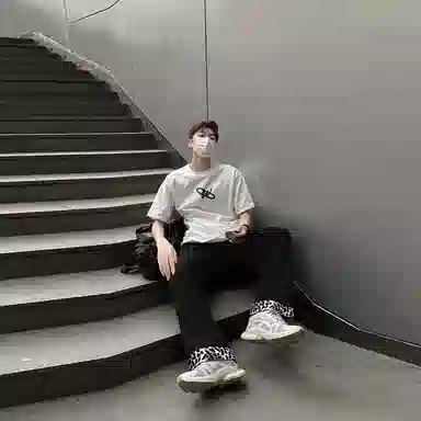 【暗黑系绒感豹纹拼接】布客行 微喇版型潮牌美式复古水洗直筒基础款黑白豹透气高街舒适亲肤百搭长裤显腿长显高显瘦休闲牛仔裤 男女同款