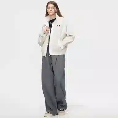 布客行 蟒纹拼皮仿兔绒哈灵顿轻奢老钱风高级感潮服硬挺重磅美式复古高街工装雅痞机车机能风美拉德防寒秋冬保暖皮衣夹克 男女同款
