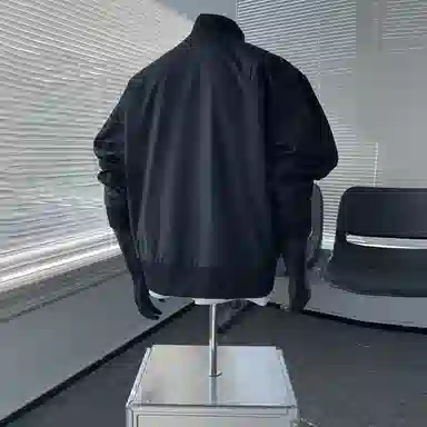 布客行 拼接美式复古高街夹克直筒水洗做旧微喇抽绳牛仔裤休闲运动套装 男女同款