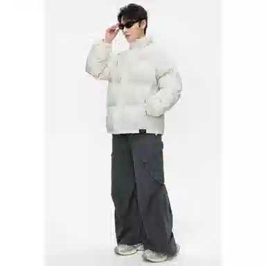 【扎染脏脏面包服】布客行 美式复古立领宽松休闲百搭高级感时尚街头基础通勤加厚保暖防泼水防污做旧废土风无性别主义冬季棉服 男女同款