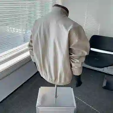 【水洗棉外套裤子一套】布客行 假两件翻领美式复古高街上衣夹克直筒做旧微喇基础款松紧腰抽绳纯色牛仔裤休闲运动套装 男女同款