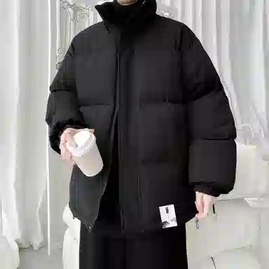 布客行 【美式复古面包服立领纯色】日常通勤无性别主义宽松休闲穿搭多巴胺舒适亲肤柔软配色防风保暖街头风户外长袖棉服 男女同款
