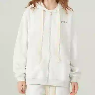 【懒人免搭配】布客行 重磅连帽纯色简约基础款春秋冬季一套开衫针织衫卫衣美式复古高街直筒中腰显高显瘦宽松百搭休闲运动套装 男女同款