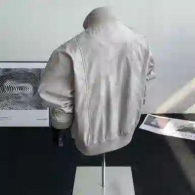 布客行 拼接美式复古高街夹克直筒水洗做旧微喇抽绳牛仔裤休闲运动套装 男女同款