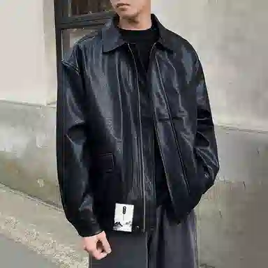 【美式复古街头机能风防泼水立领】布客行 痞帅酷飒不羁狂野硬朗摇滚机车叛逆纯色拉链设计重磅舒适通勤百搭休闲外套夹克 男女同款