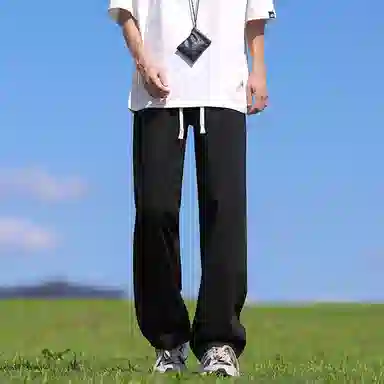 【纯色牛仔工装夹克裤子一套】布客行 复古简约美式翻领单排扣外套抽绳松紧腰口水洗做旧宽松阔腿长裤休闲运动套装 男女同款