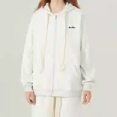 【懒人免搭配】布客行 重磅连帽纯色简约基础款春秋冬季一套开衫针织衫卫衣美式复古高街直筒中腰显高显瘦宽松百搭休闲运动套装 男女同款