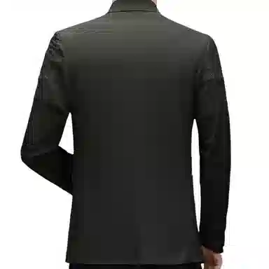 男士纯色时尚修身舒适潮流百搭休闲长袖单西外套西装 男款