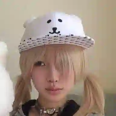 小熊爪爪特色帽 尚先生 可爱小熊熊掌印花平沿时尚百搭显脸小帽 棉与聚酯纤维材质 时尚棒球帽 男女同款情侣款