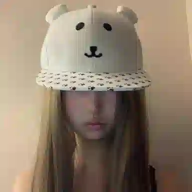 小熊爪爪特色帽 尚先生 可爱小熊熊掌印花平沿时尚百搭显脸小帽 棉与聚酯纤维材质 时尚棒球帽 男女同款情侣款