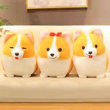 波比熊 柯基狗 玩偶 毛绒公仔