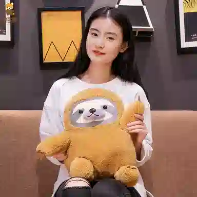 波比熊 呆萌闪电树懒 玩偶 毛绒公仔