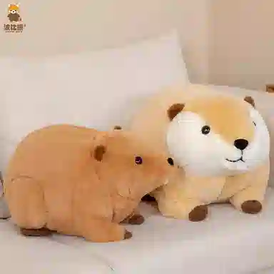 波比熊 软萌可爱 海狸鼠 玩偶 毛绒公仔