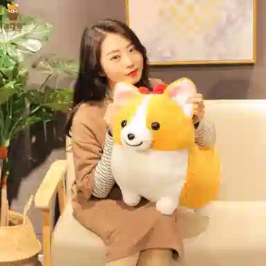 波比熊 柯基狗 玩偶 毛绒公仔