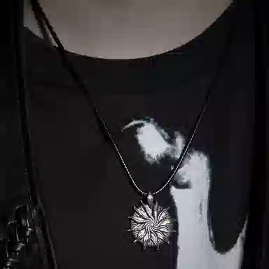 【可定制刻字】 白木黑冰 太阳之子 小众新中式高级感 银合金 项链 男款 礼盒