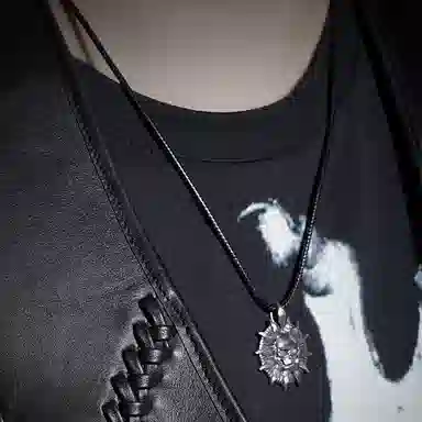 【可定制刻字】 白木黑冰 太阳之子 小众新中式高级感 银合金 项链 男款 礼盒